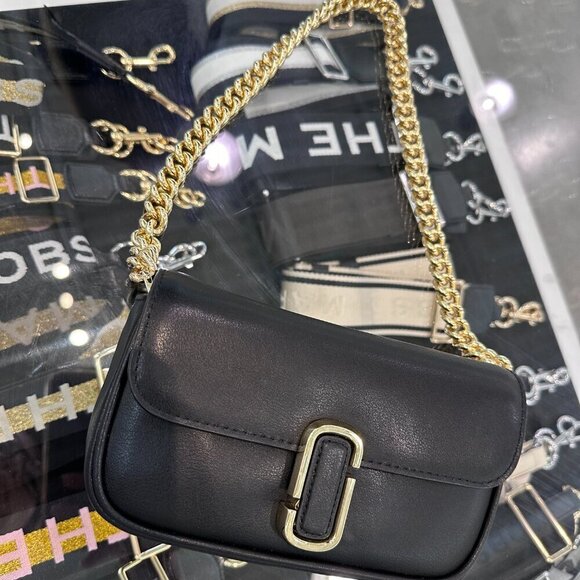 NWT! New Marc Jacobs J Marc Mini Shoulder Bag -Smooth Leather Black - Picture 2 of 12